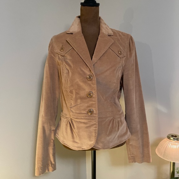 Vintage Jackets & Blazers - Vintage Y2K Women's Brown Corduroy Jacket